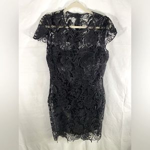 Poly USA by Neblon Black Lace Formal Dress XL